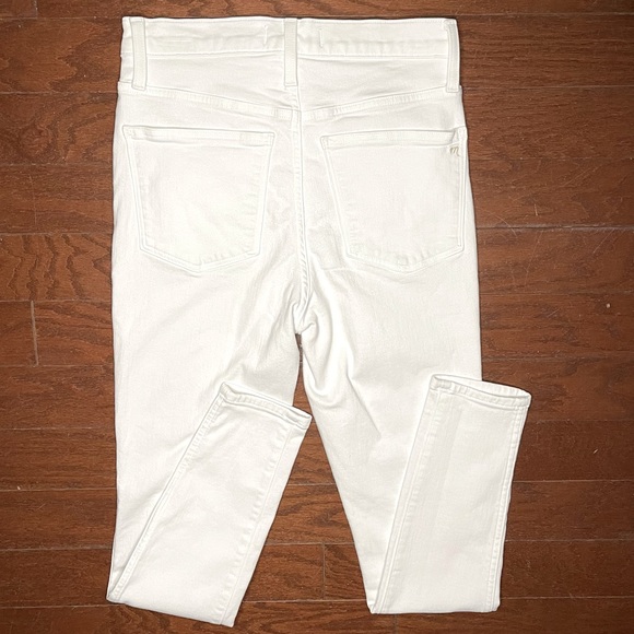 Madewell 10” High Rise Skinny White Jeans High Waist Size 28 - Picture 10 of 14